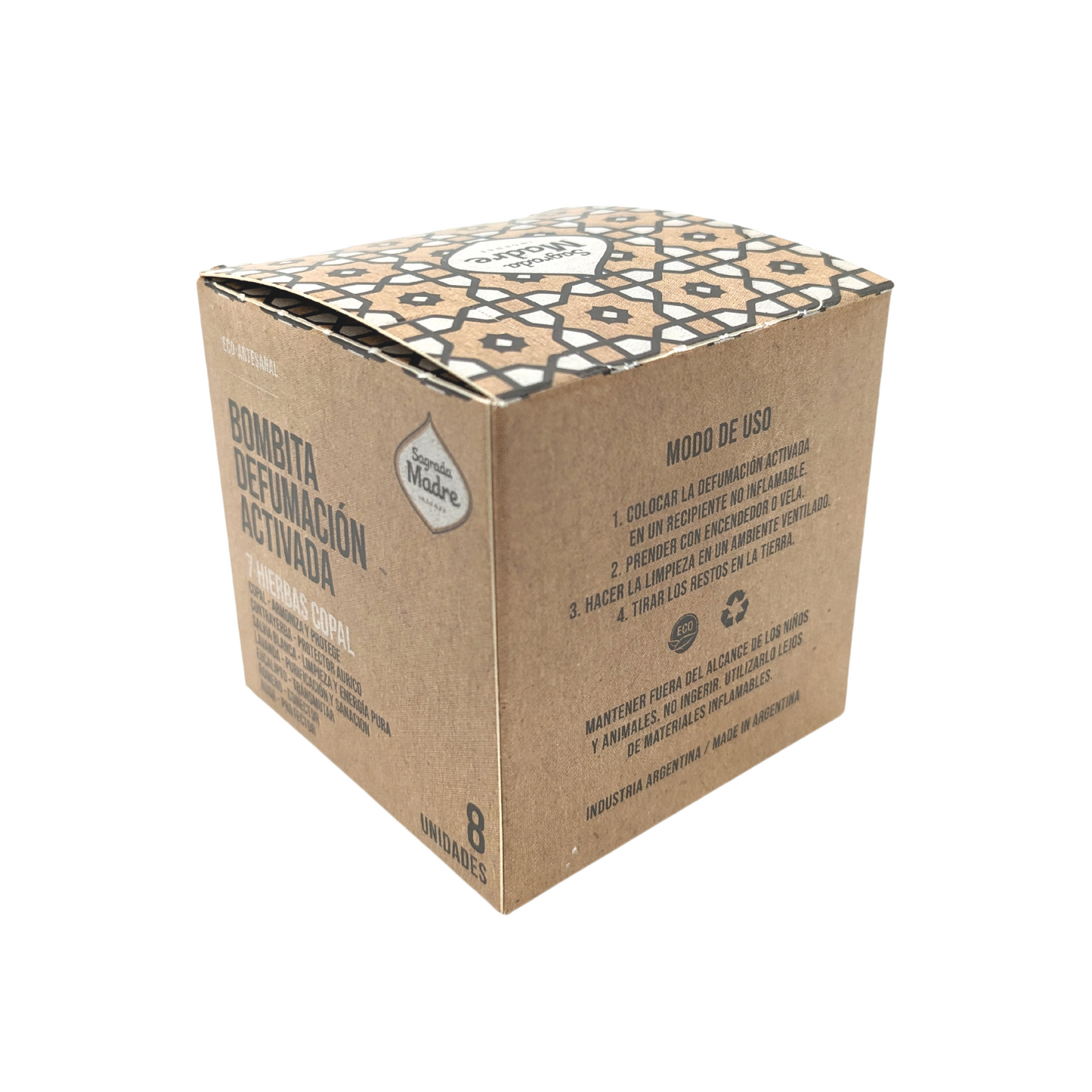 Coffret de 8 bombes d'encens 7 herbes + copal