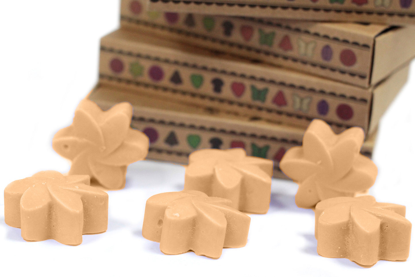 Coffret de 6 fondants à la cire de soja - Jasmin