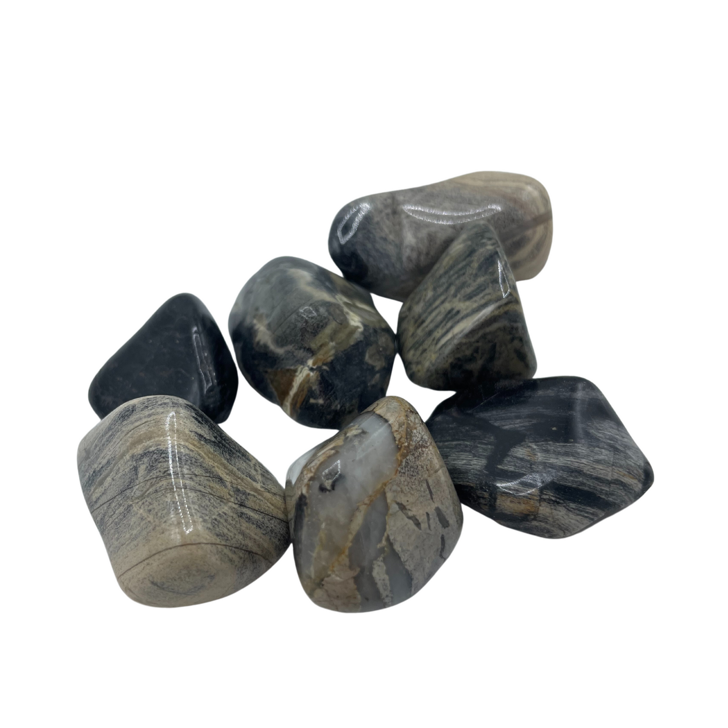 Pierres naturelles XL - Jaspe argenté