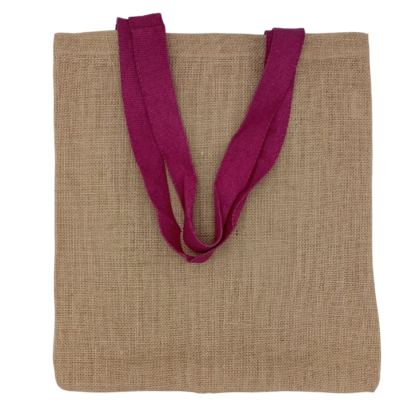 Große Jutetasche - 5 farbige Griffe