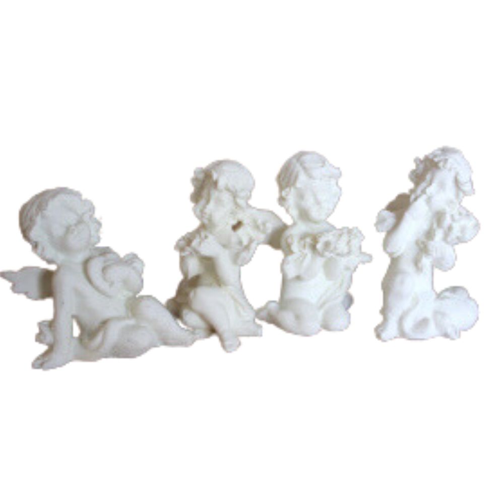 4 x Querubín de Resina (juego 4)