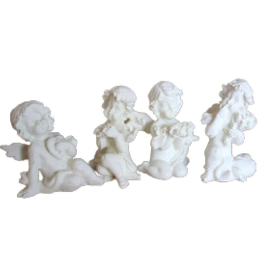 4 x Querubín de Resina (juego 4)