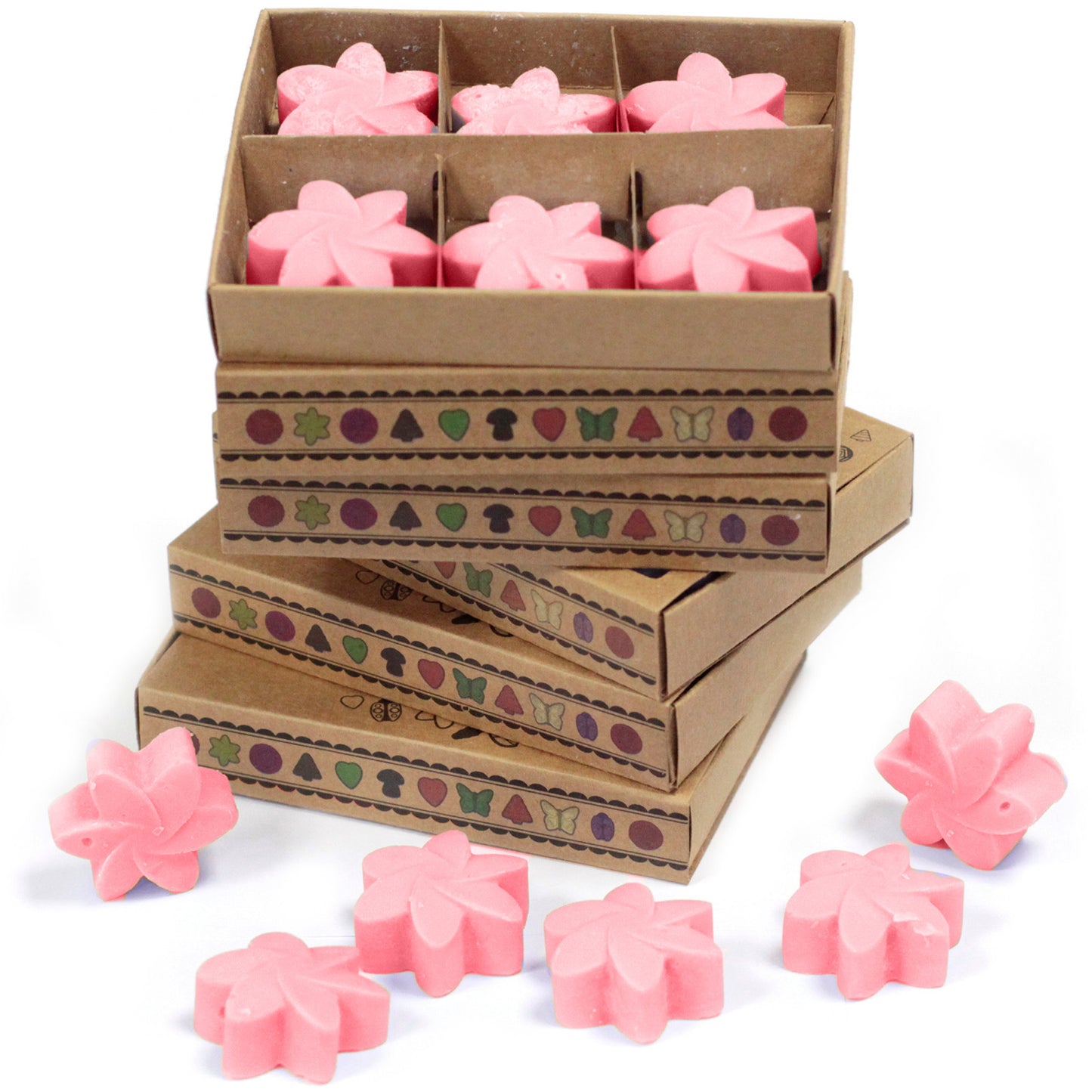 Schachtel mit 6 Sojawachsschmelzen - Japanische Magnolie