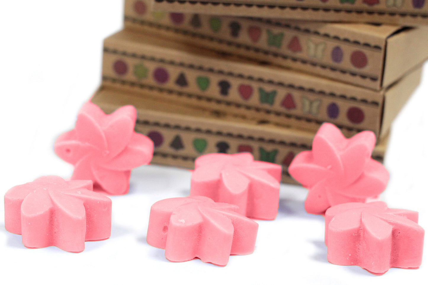 Schachtel mit 6 Sojawachsschmelzen - Japanische Magnolie