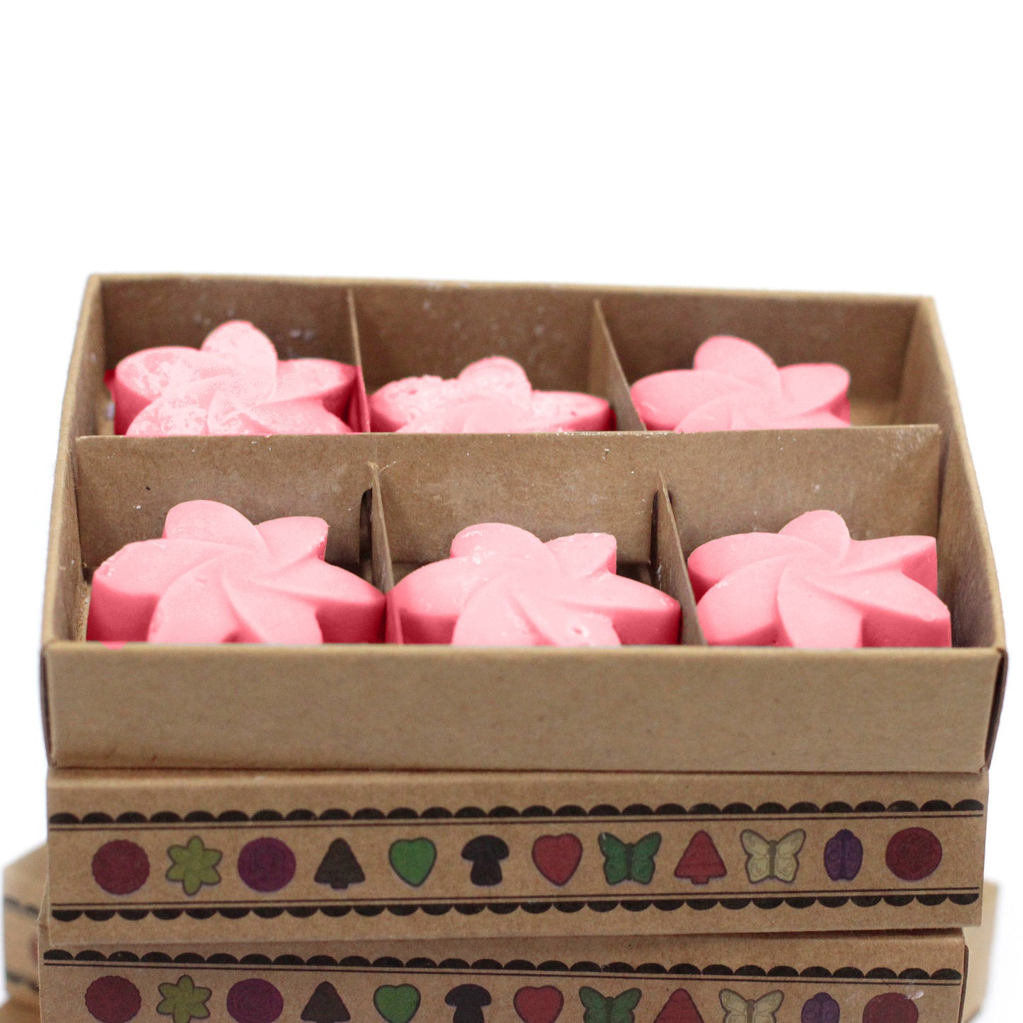 Schachtel mit 6 Sojawachsschmelzen - Japanische Magnolie