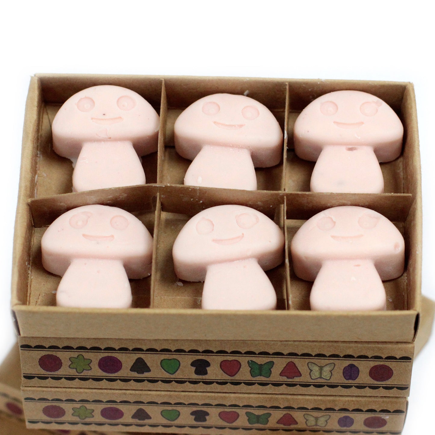Schachtel mit 6 Sojawachsschmelzen - Sandelholz