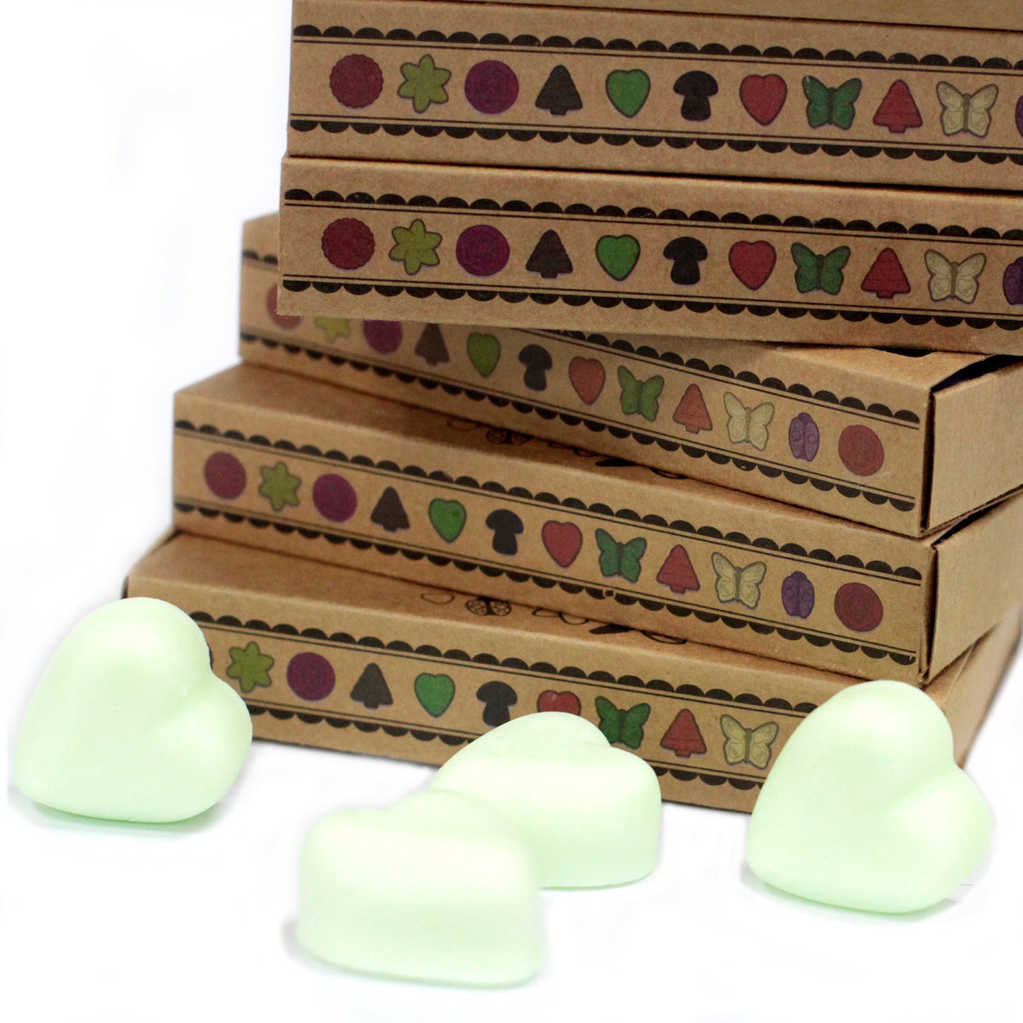 Schachtel mit 6 Sojawachsschmelzen – Minze und Menthol