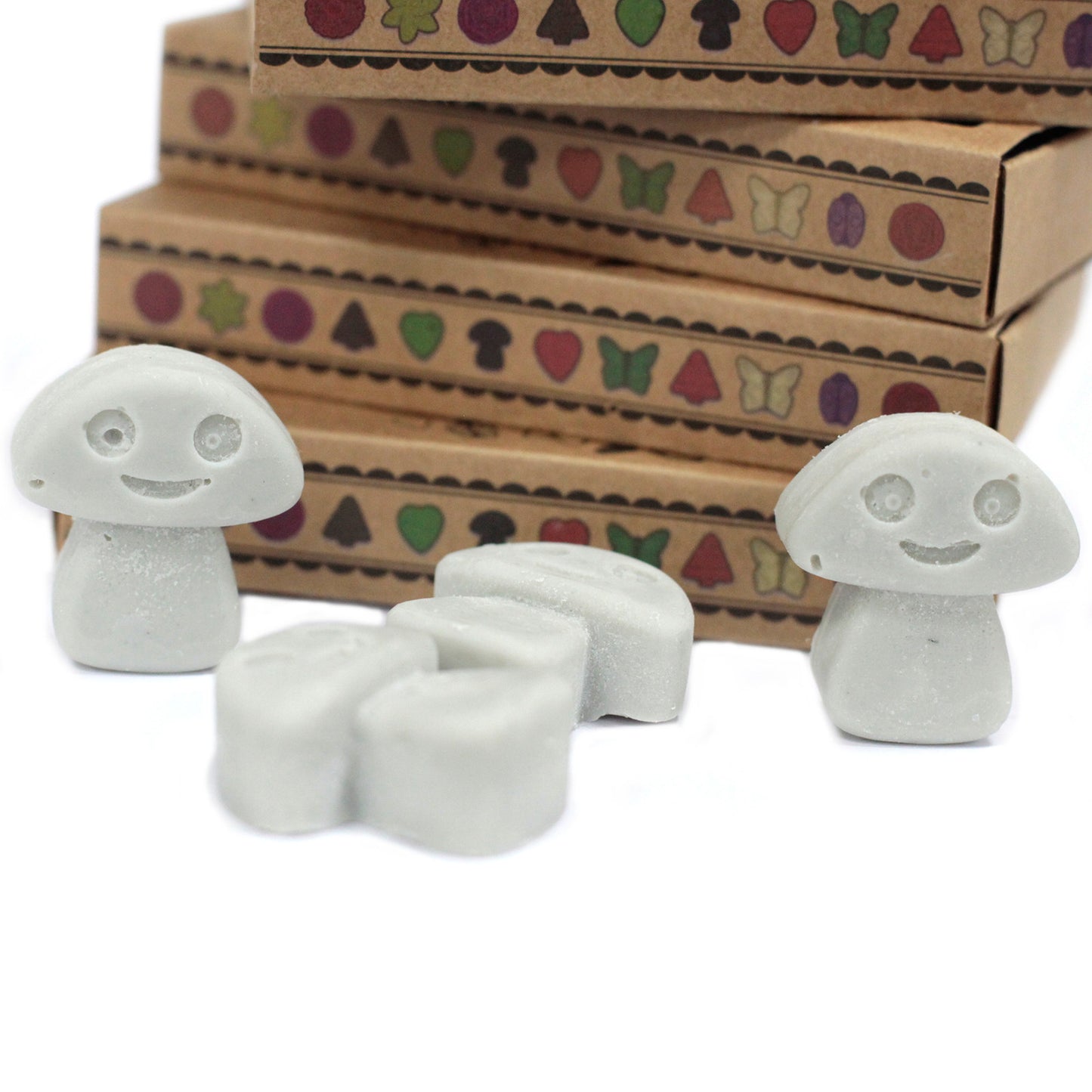 Schachtel mit 6 Sojawachsschmelzen – Patchouli