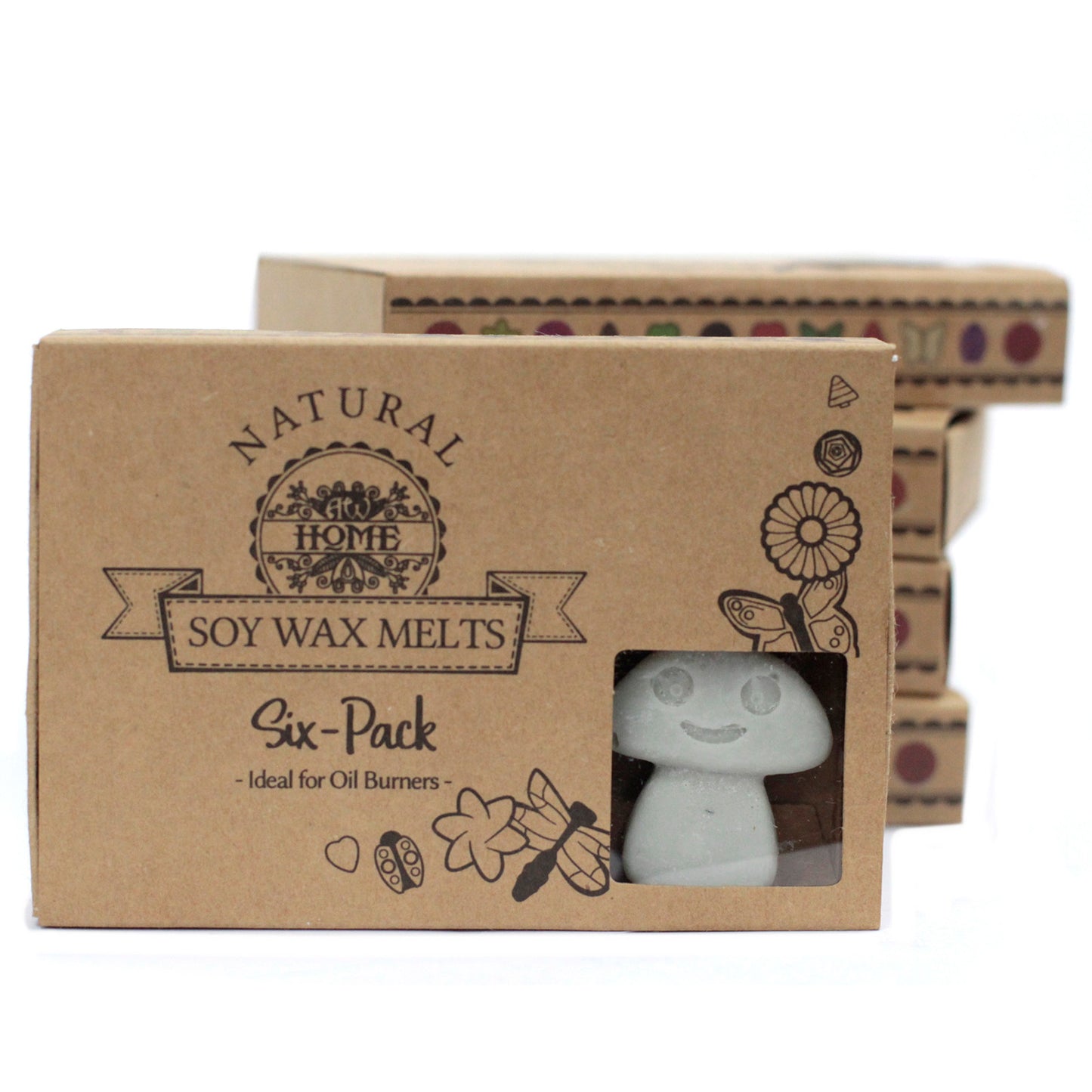 Schachtel mit 6 Sojawachsschmelzen – Patchouli