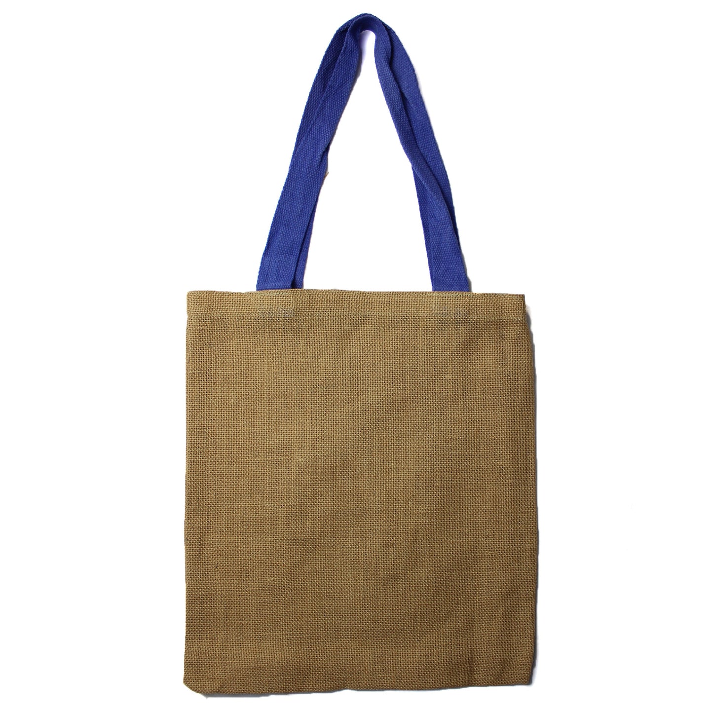 Große Jutetasche - 5 farbige Griffe