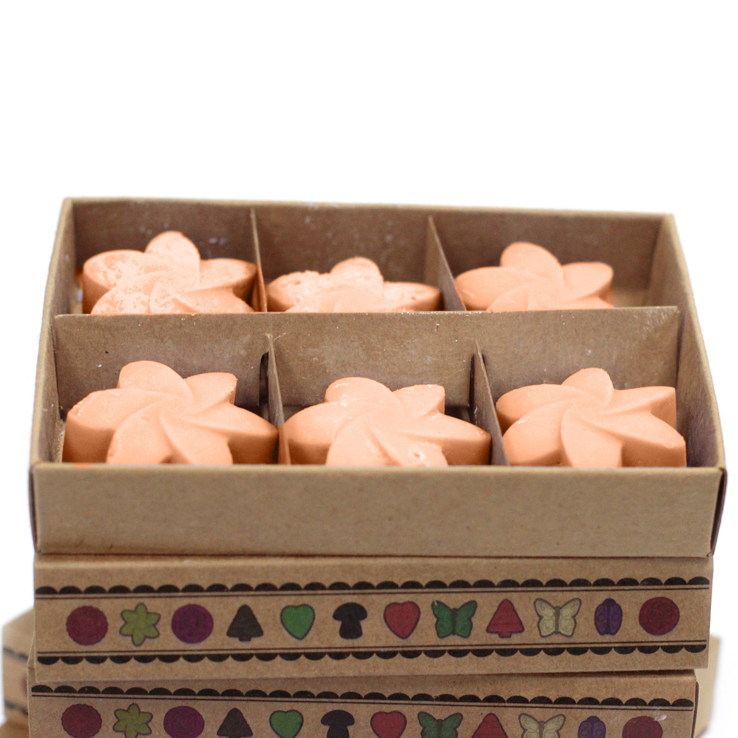 Schachtel mit 6 Sojawachsen - Tuberose