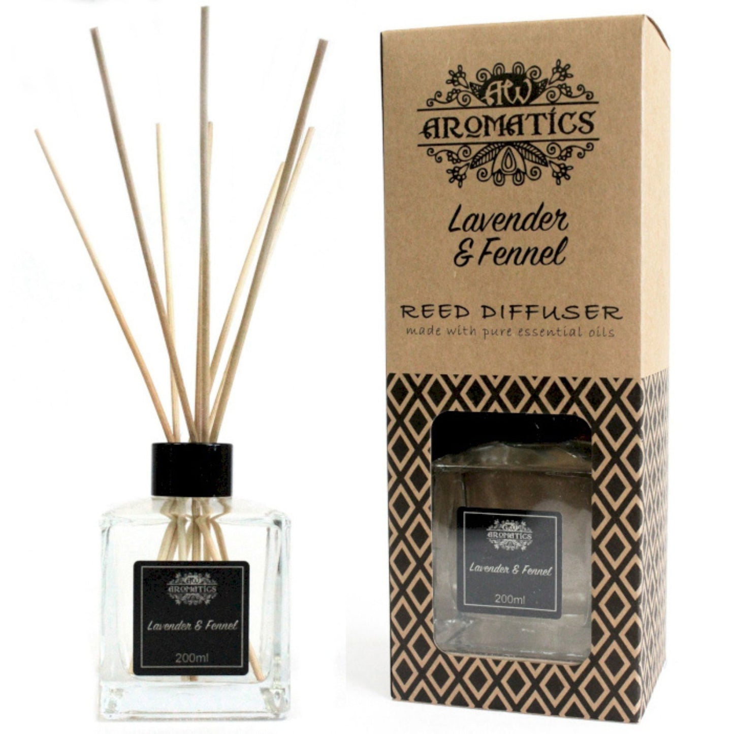 Diffuseur de roseaux aux huiles essentielles - Lavande et fenouil