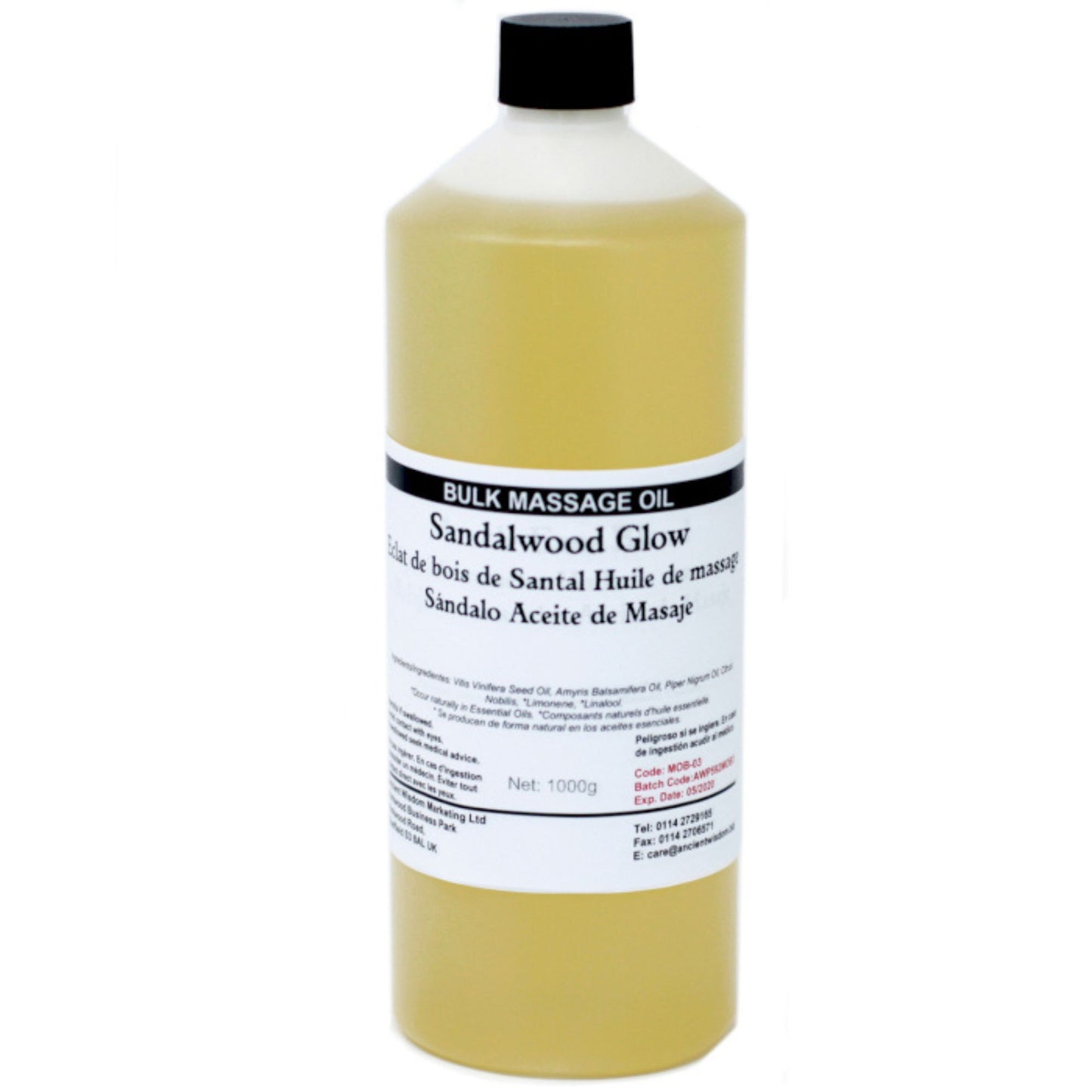 Huile de massage 1 kg - Peau radieuse