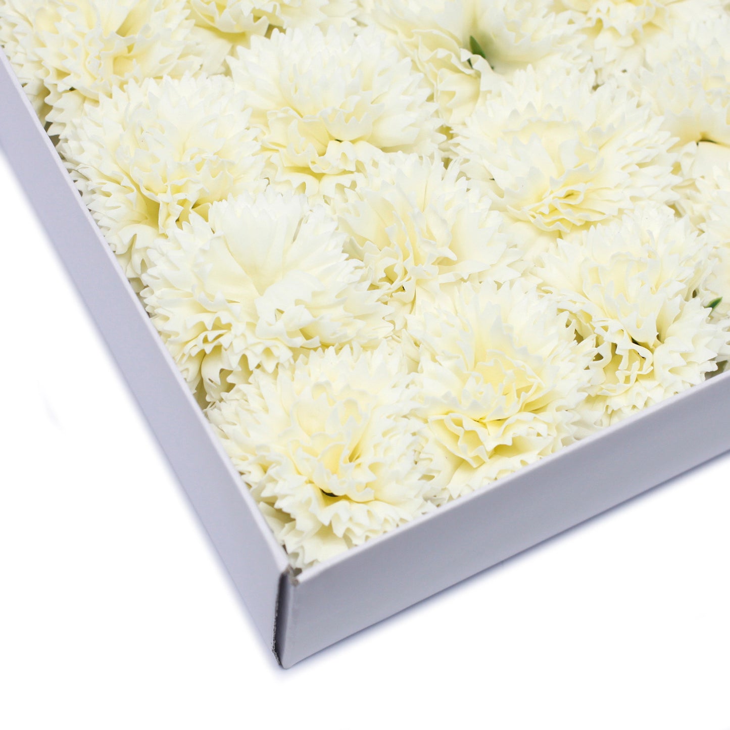 Seifenblumen-Bastelarbeiten - Nelken - Creme