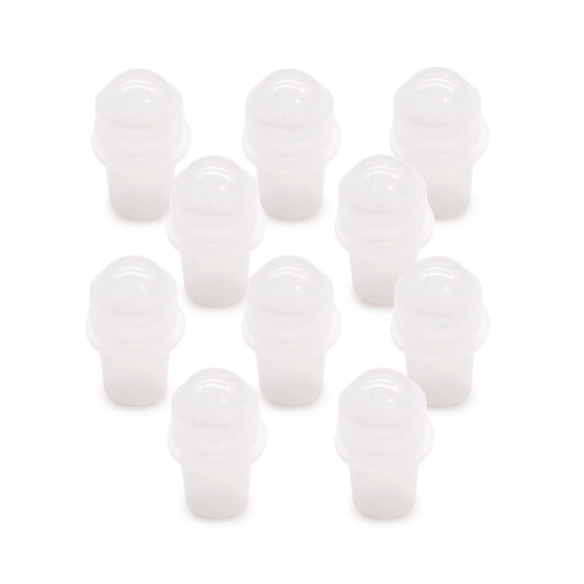 Embout roller en pierre précieuse pour flacon de 5 ml – Quartz de roche