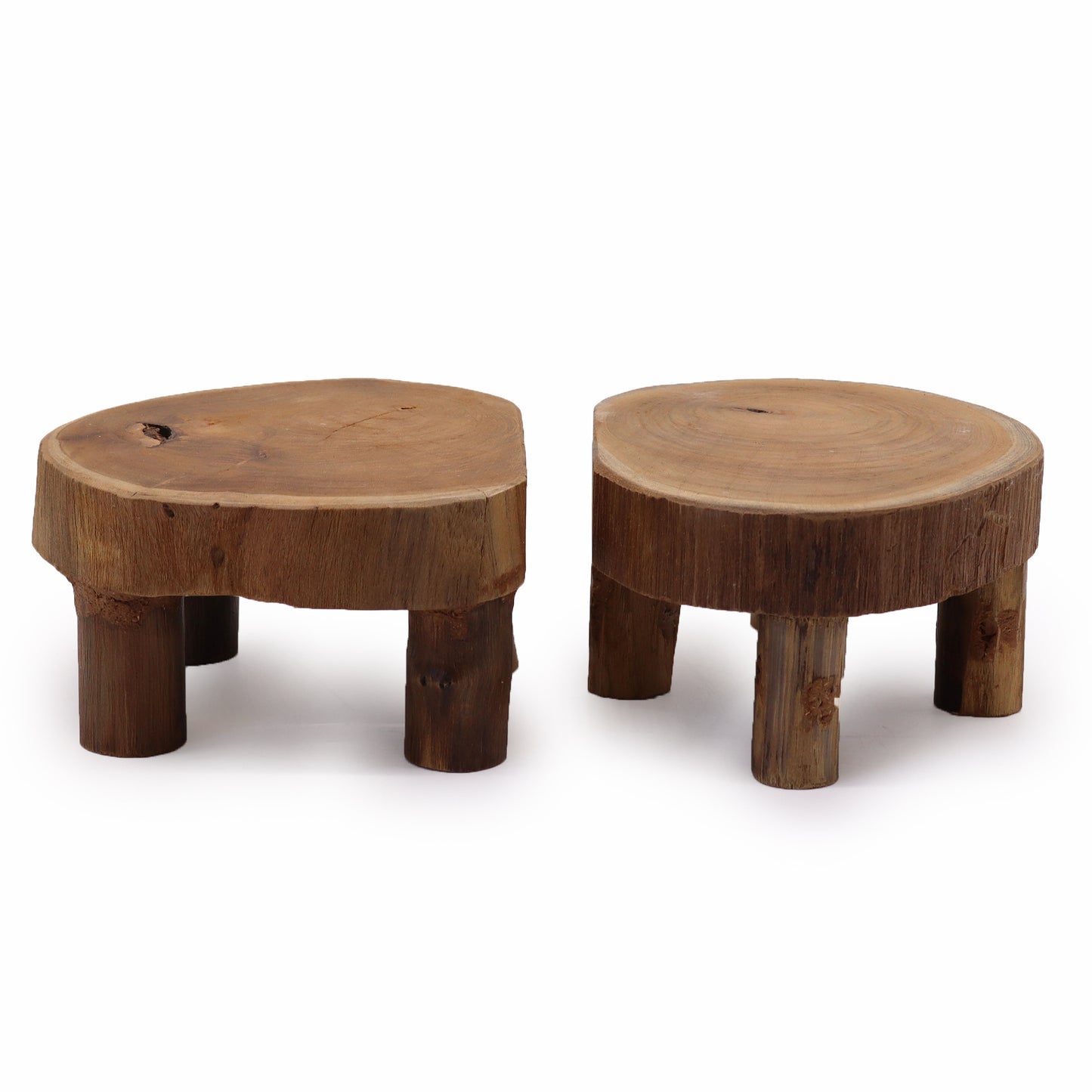 2 x niedriger Teak-Pad-Bildschirm – 24 x 10 cm