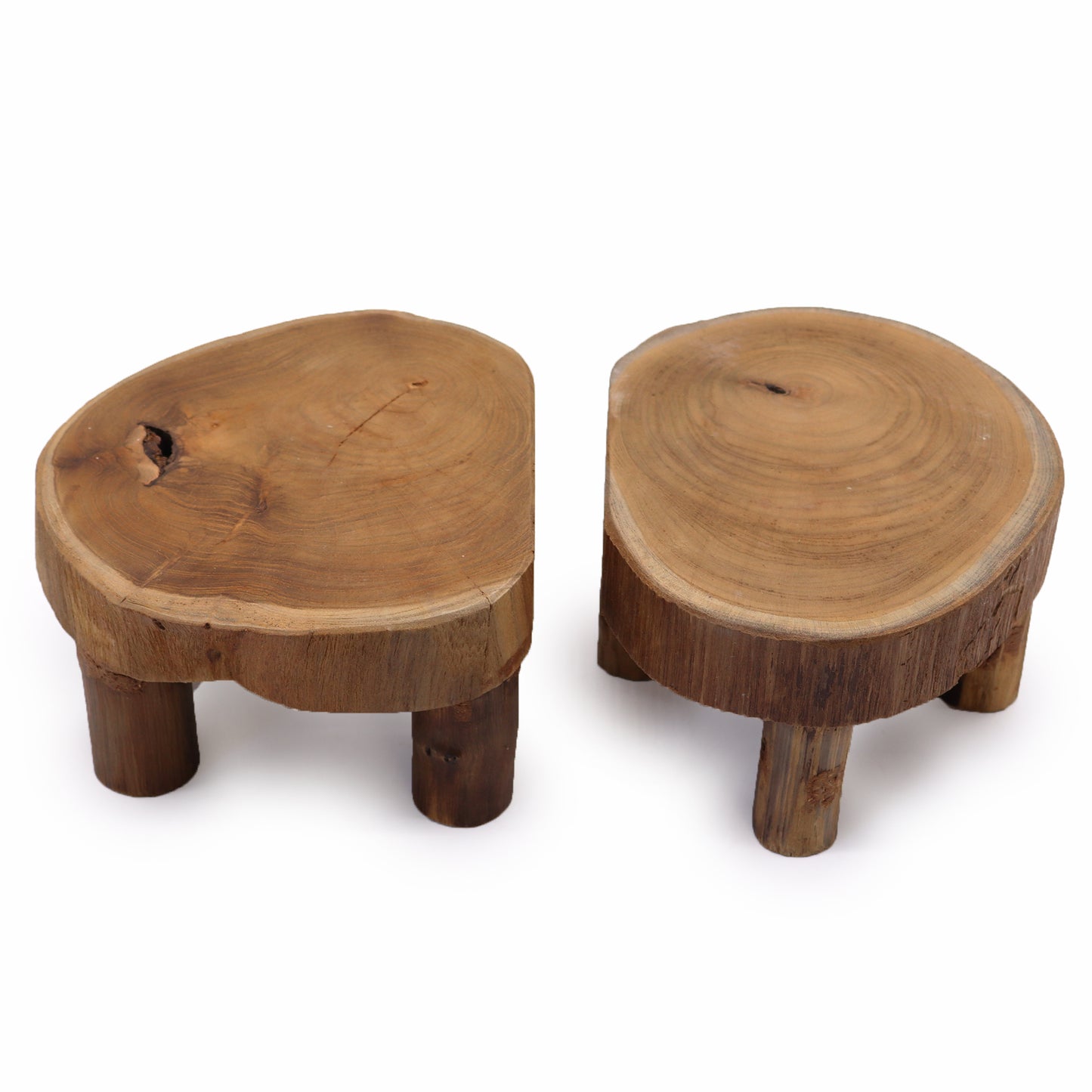 2 x niedriger Teak-Pad-Bildschirm – 24 x 10 cm