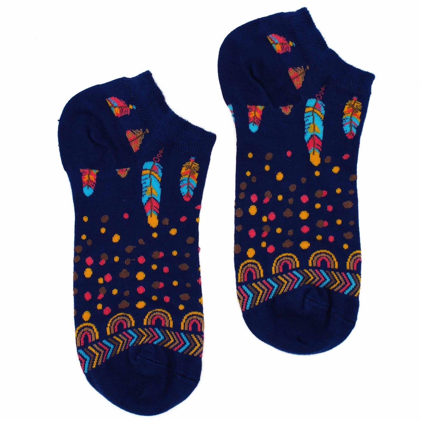 Chaussettes basses en bambou Hop Hare S/M (36-40) - Plumes indiennes