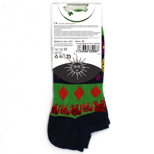 Chaussettes basses Hop Hare en bambou M/L (41-46) - Lucky Elephant