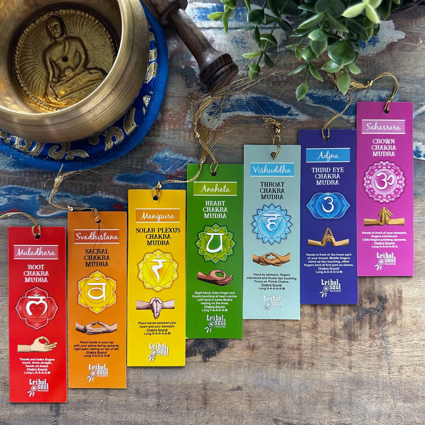Bâtonnets d'encens Tribal Soul - 7 chakras avec messages