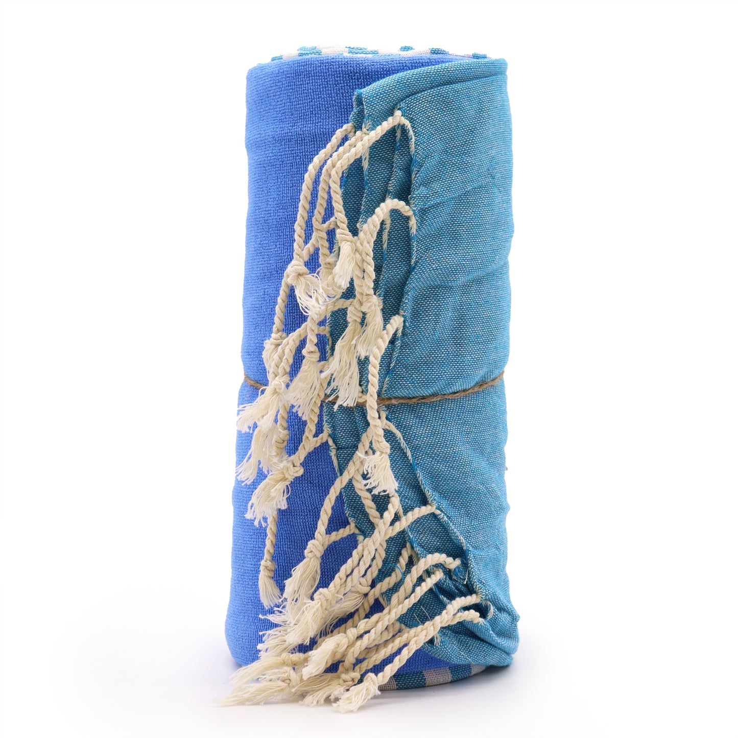 Serviette en coton Pario - 100x180 cm - Bleu ciel