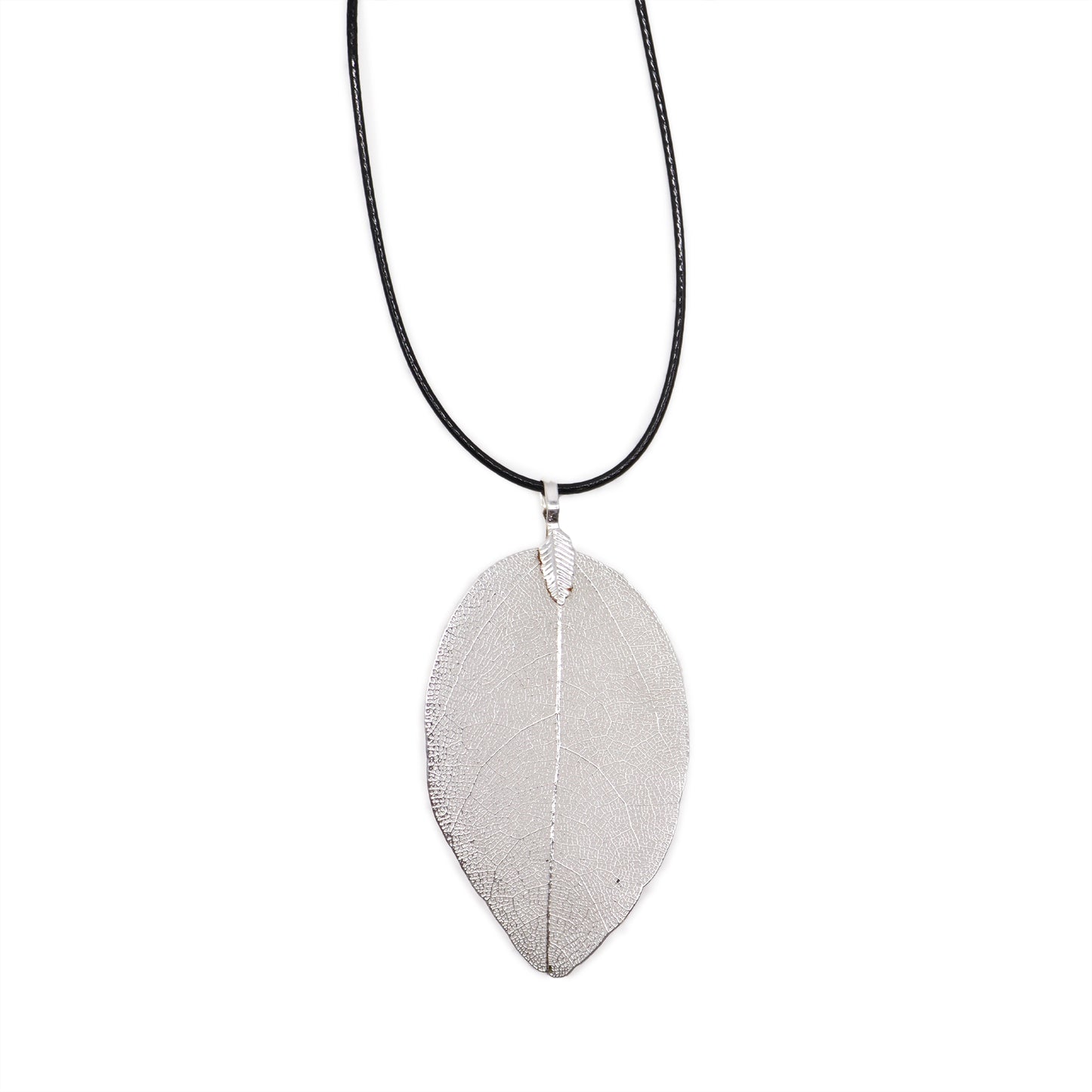 Collier - Feuille de Valeur - Argent
