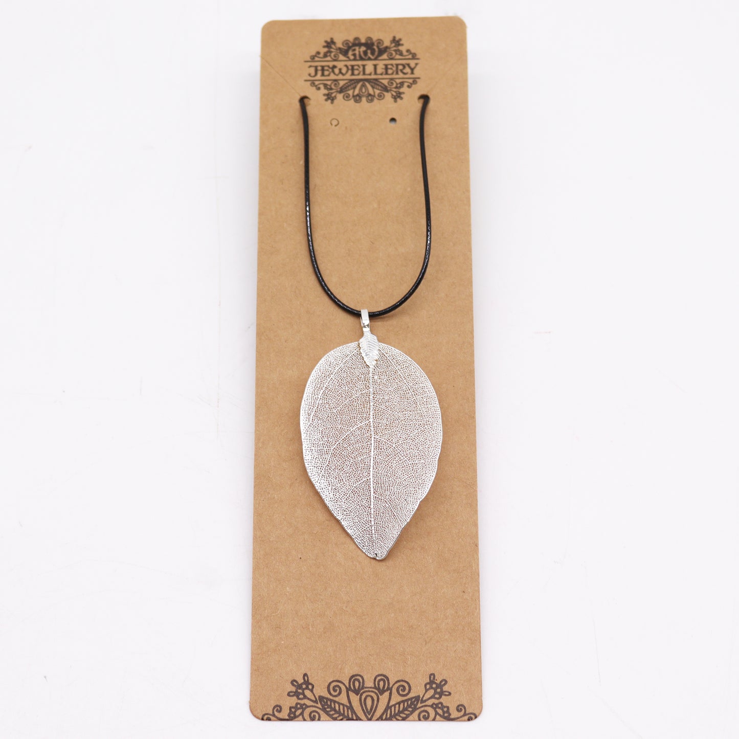 Collier - Feuille de Valeur - Argent