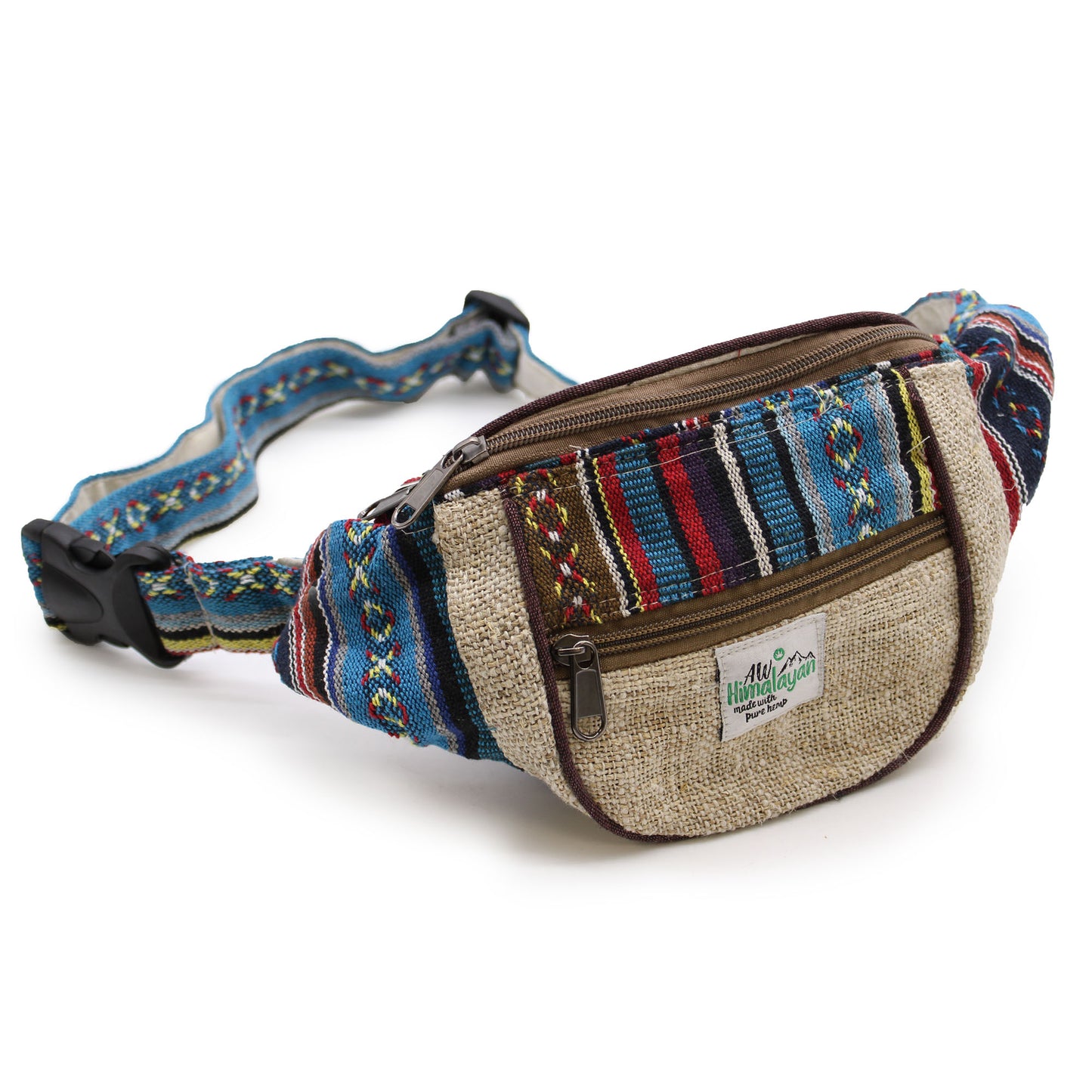 Gürteltasche - Zufälliges Hanf- und Baumwolldesign
