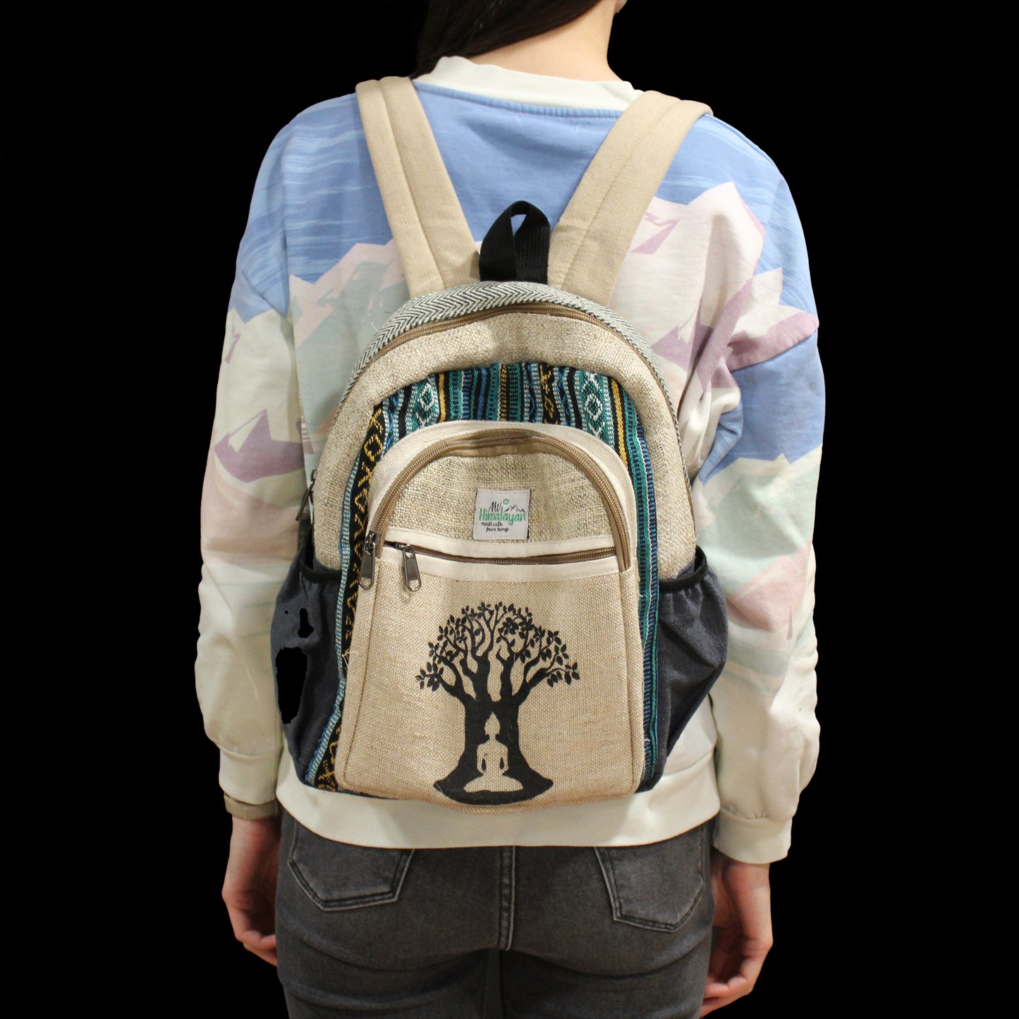 Kleiner Hanfrucksack - Bohdi Tree Design