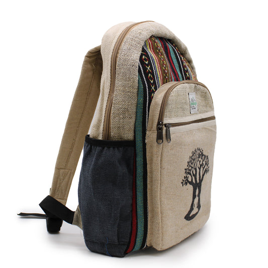 Grand sac à dos en chanvre - Bohdi Tree Design