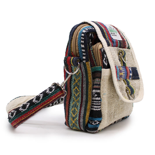 Sac de voyage en chanvre naturel et Jhari