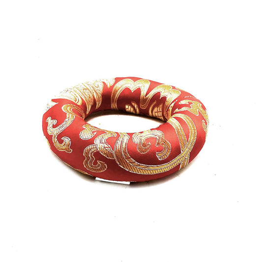 Coussin cerceau de 10 cm (pour bol chantant tibétain de 12 à 14 cm) - Rouge