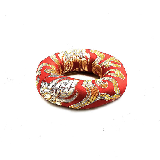 Coussin cerceau de 8 cm (pour bol chantant tibétain de 10 à 12 cm) - Rouge