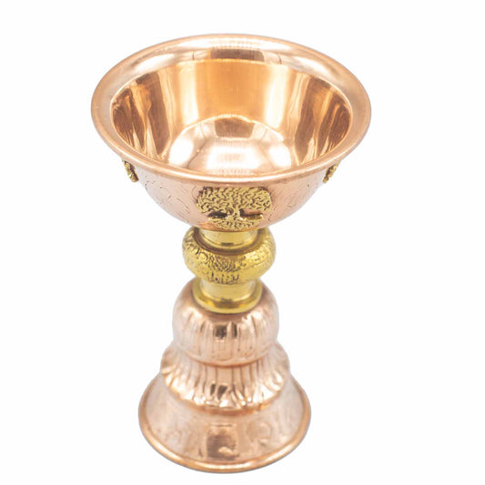 Coupe rituelle en cuivre avec arbre de vie 10x15cm