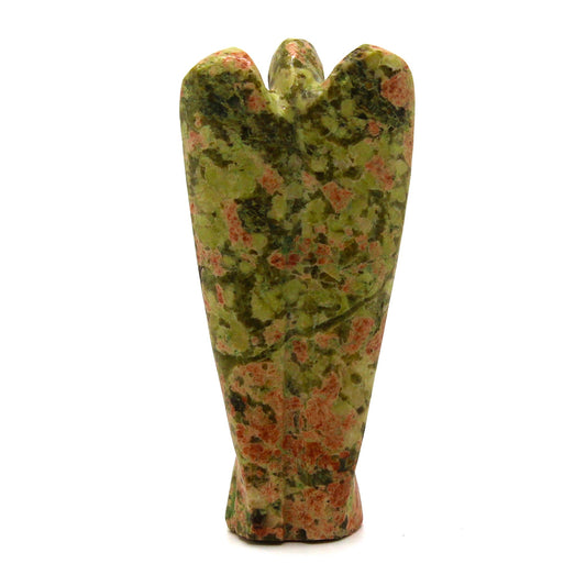 Ange en pierre précieuse sculpté à la main - Unakite