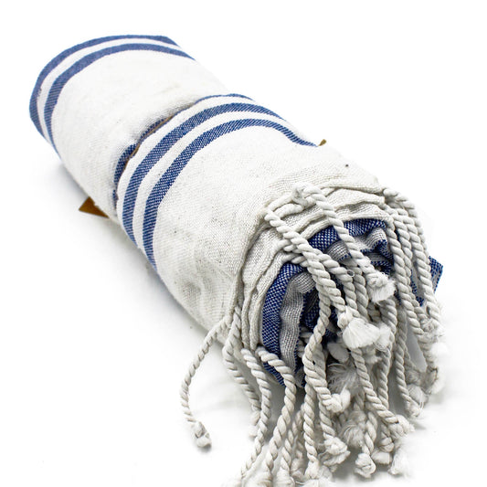 Hammam-Spa-Handtuch - Ozeanblau - 90x170cm