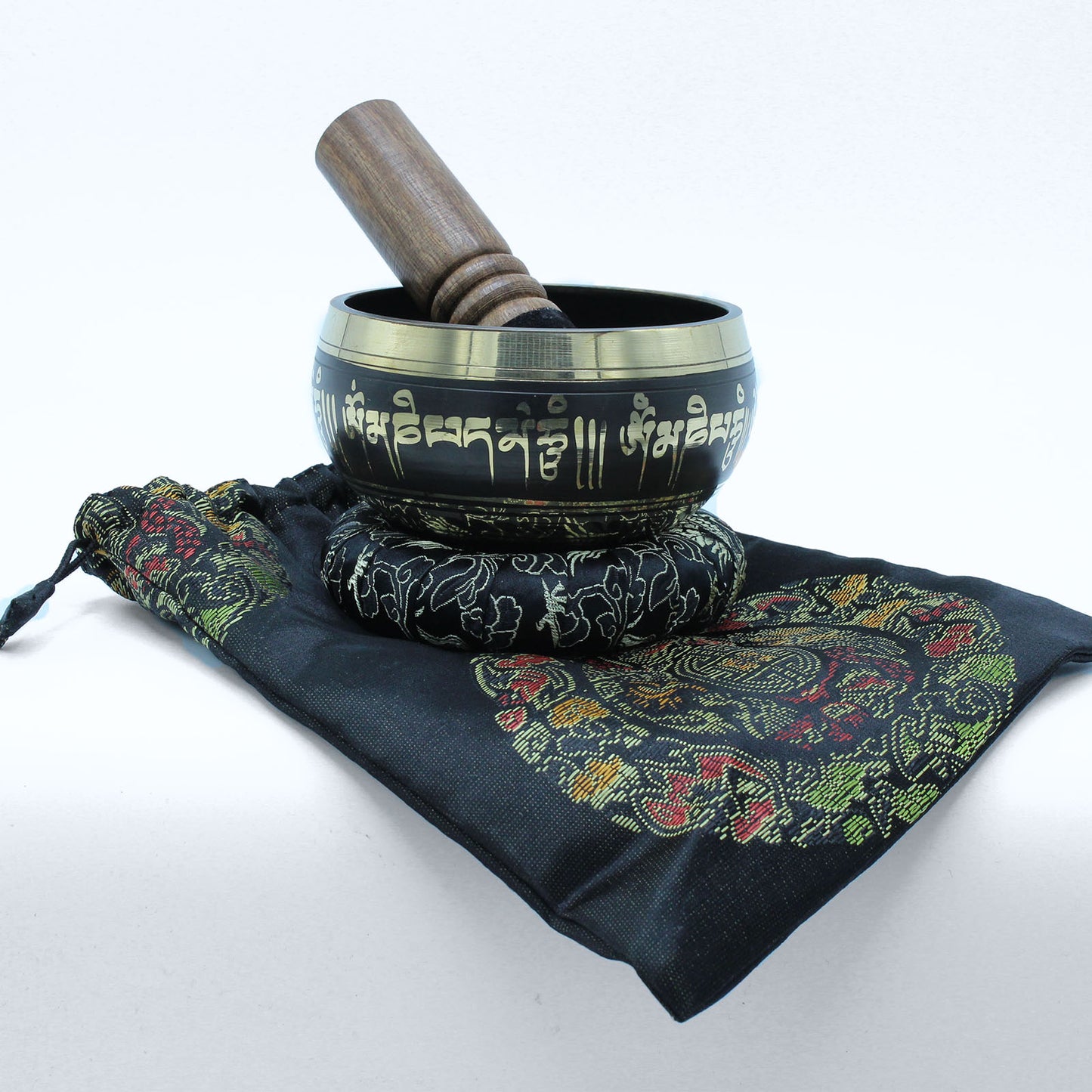 Ensemble de bols chantants tibétains en forme de fleur de lotus