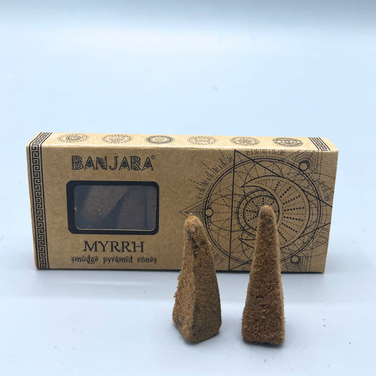 Cônes pyramidaux Banjara Smudge - Myrrhe