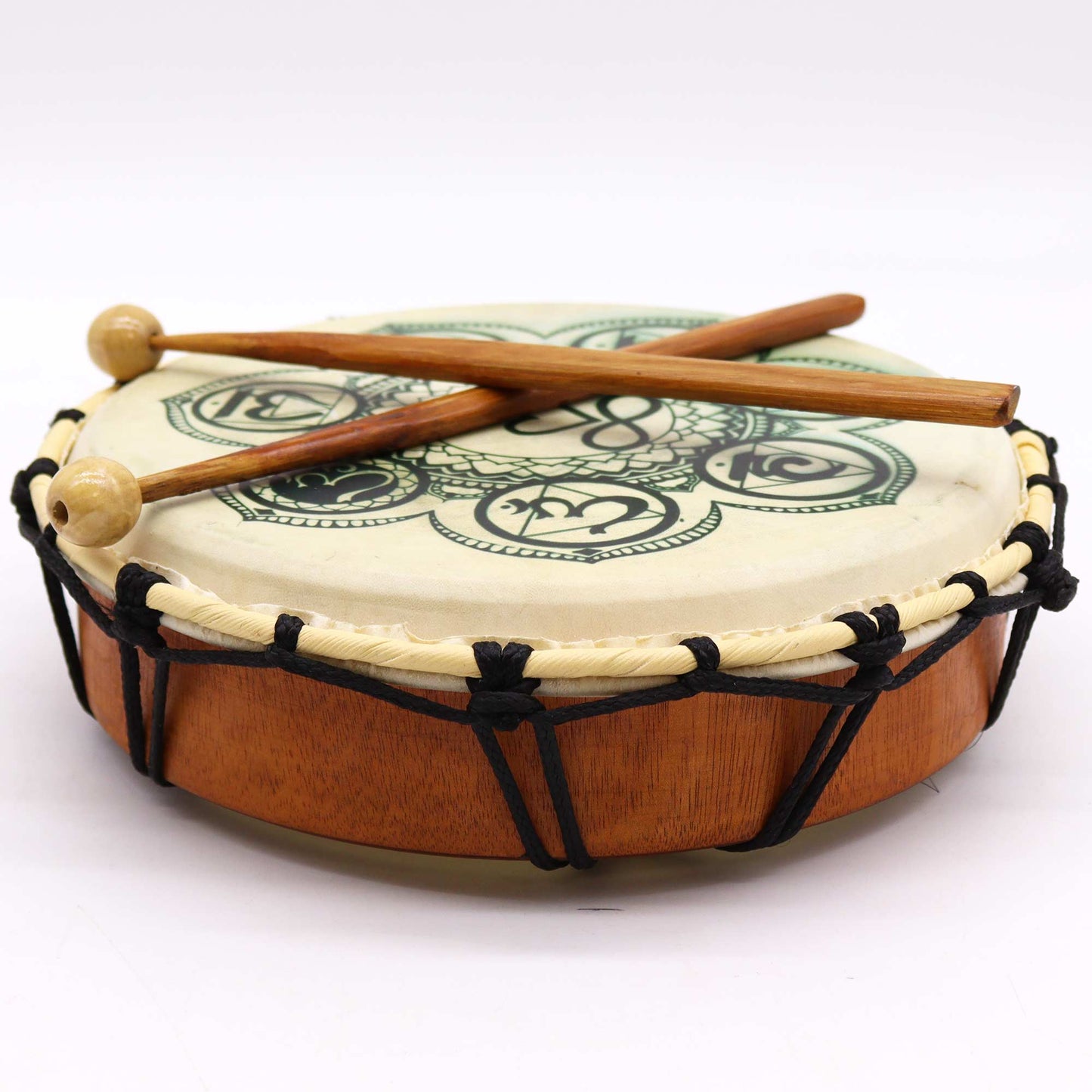 Tambor Chamanico Chakra con Baqueta - 25cm