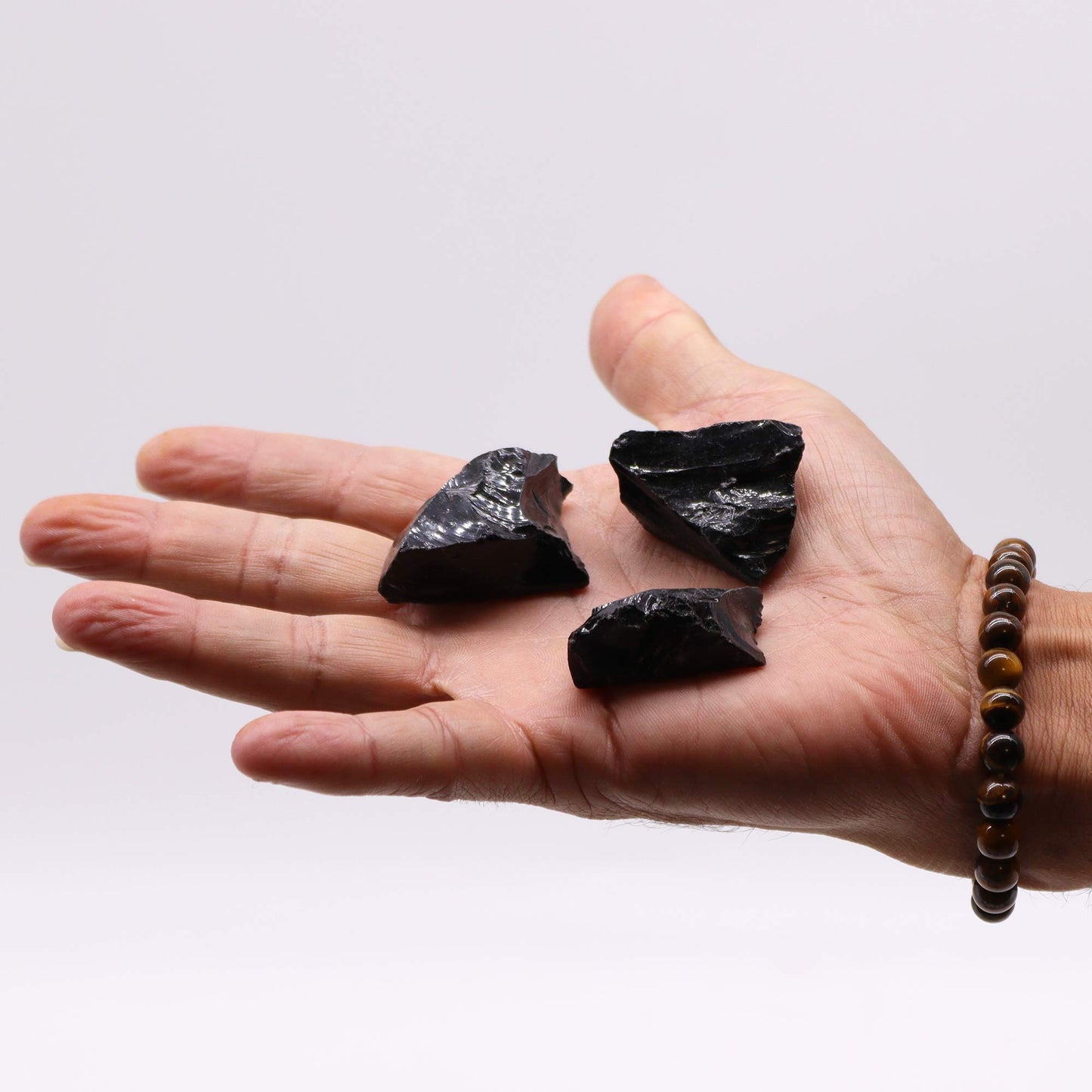 Cristaux bruts (500 g) - Obsidienne noire