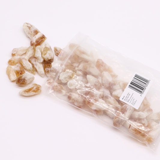 Cristaux bruts (500 g) - Pointes brutes de citrine et de topaze
