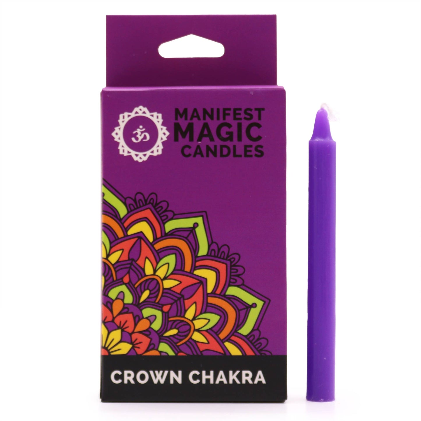 Bougies magiques Manifest (lot de 12) - Violet - Chakra de la couronne