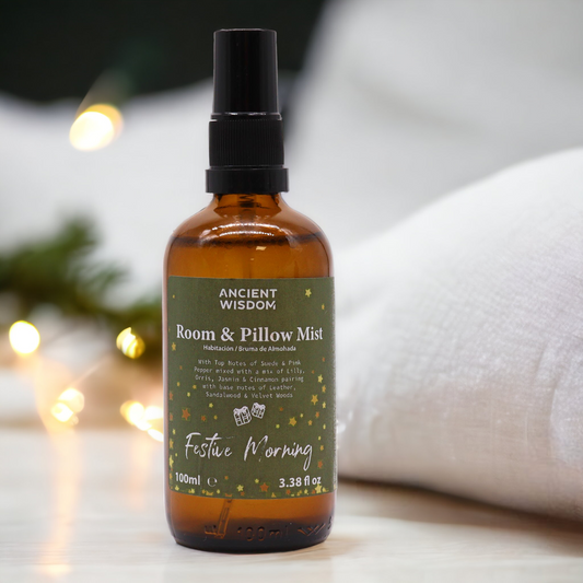 Duftspray für Zuhause und Kissen, 100 ml – Festlicher Morgen