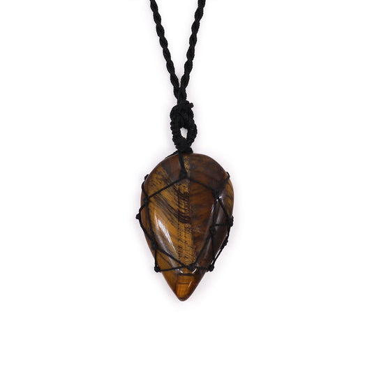 Pendule en pierre précieuse en forme de lingam - Quartz rocheux