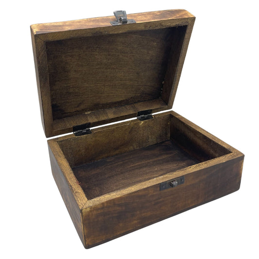 Große glasierte Keramikbox – 20 x 15 x 7,5 cm – Schwarz