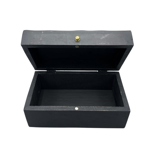 Boîte multi-usages Vintage Deco - 22 x 12 x 10 cm - Tourbillons noirs