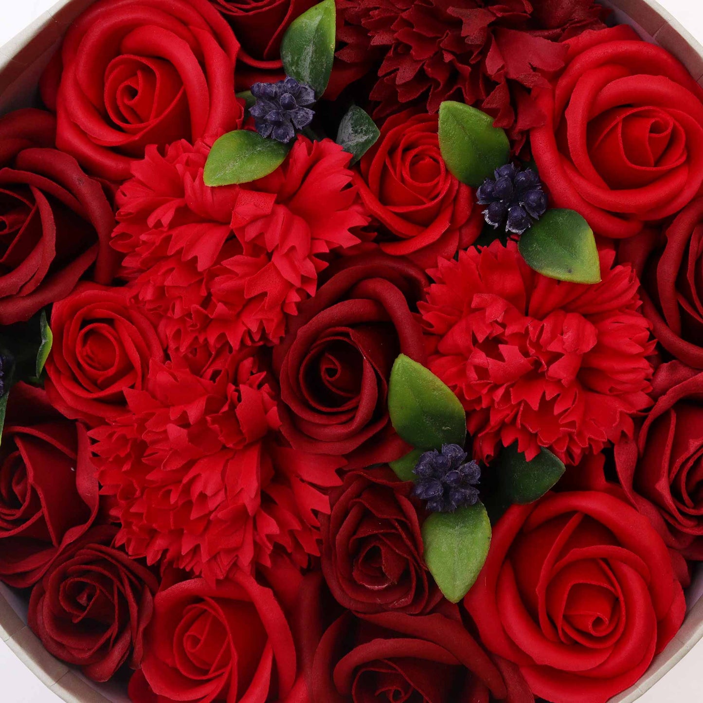Boîte ronde - Roses rouges classiques