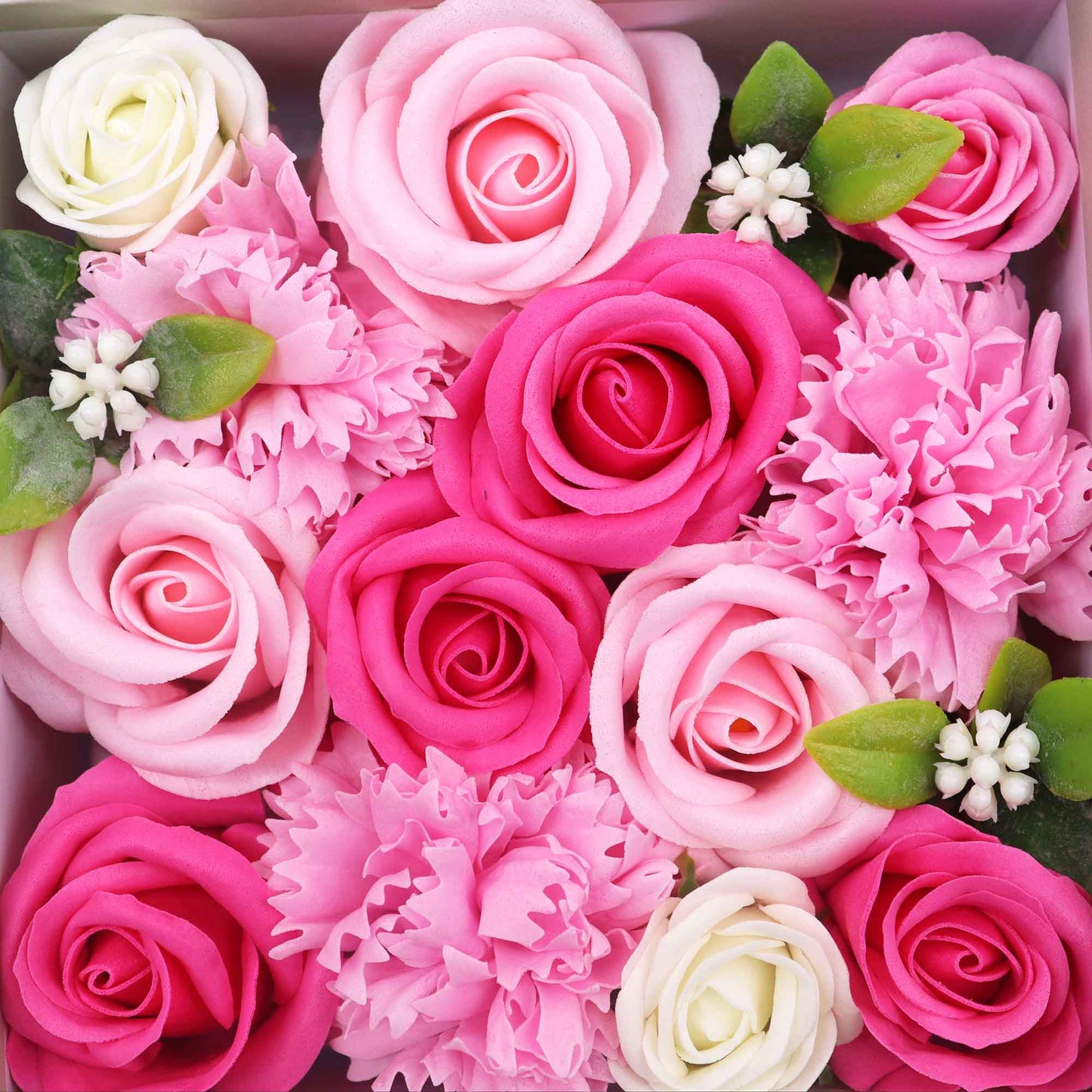 Boîte carrée - Bénédictions pour bébé - Roses
