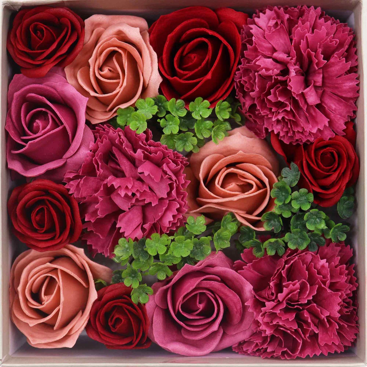 Boîte carrée - Roses vintage