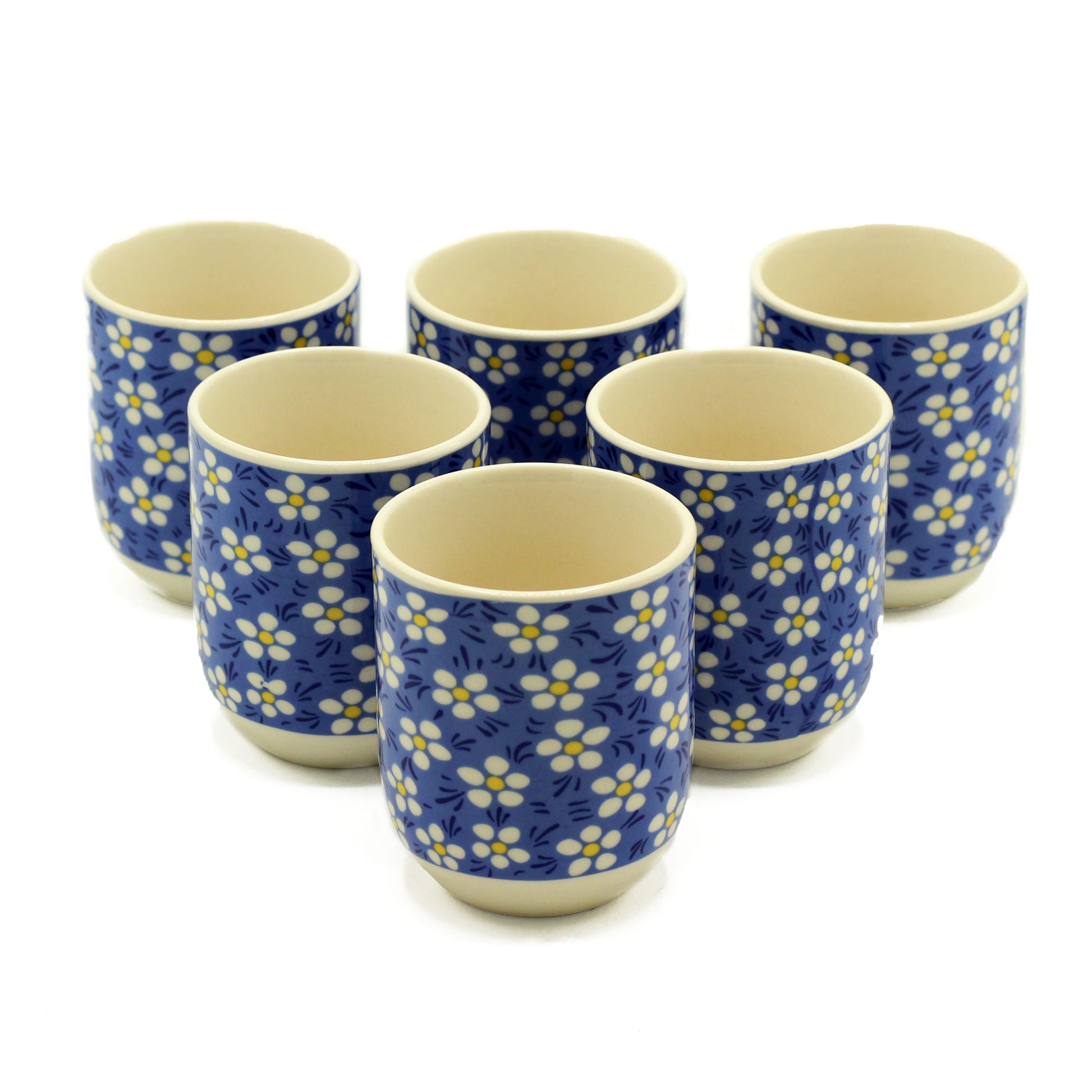 6 x Tazas de te - Azul Margarita